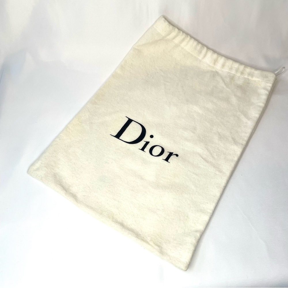 Dior Beige Logo Canvas Wallet with Bordeaux Leather – New with Tags - Picture 11 of 11